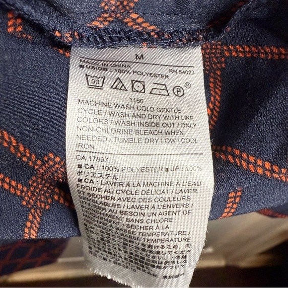 Banana Republic Nautical Rope Patterned Dress in Navy and Red Size Medium GUC - Picture 6 of 6